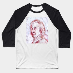 John Dryden Portrait | John Dryden Artwork | line art Baseball T-Shirt